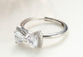 Sushee Sparkling Bow Crystal Ring for Women