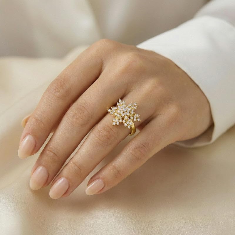 Snowflake Spin Ring