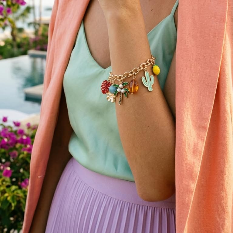 Sushee Tropical Charm Bracelet for Women