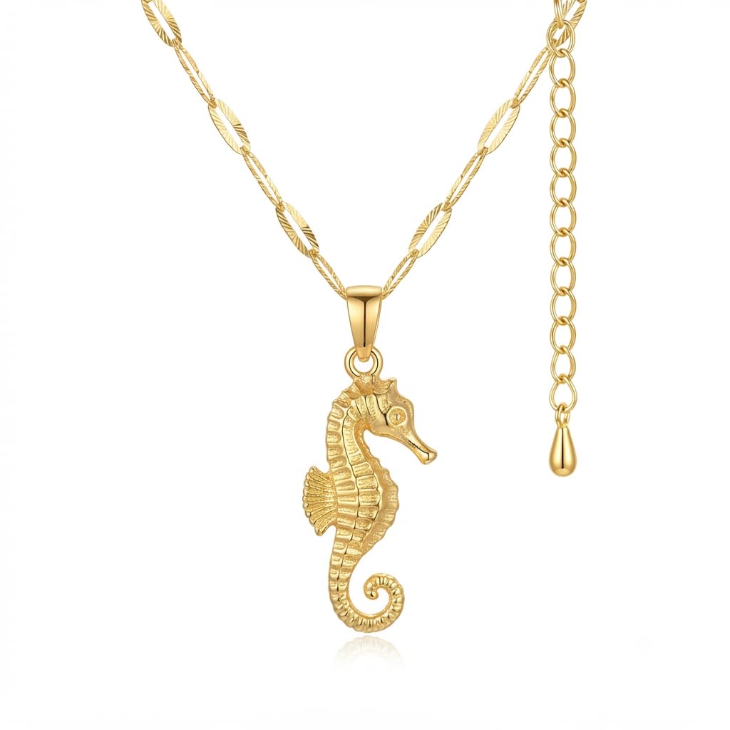 Sushee Seahorse Pendant Necklace for Women
