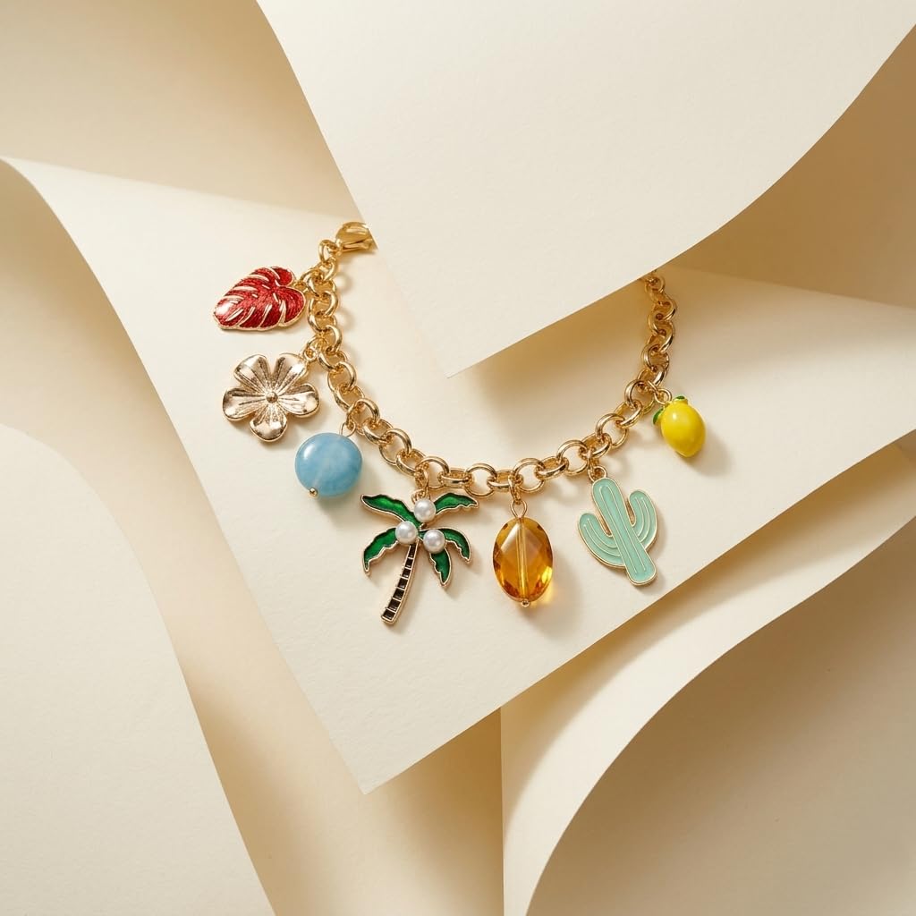 Sushee Tropical Charm Bracelet for Women