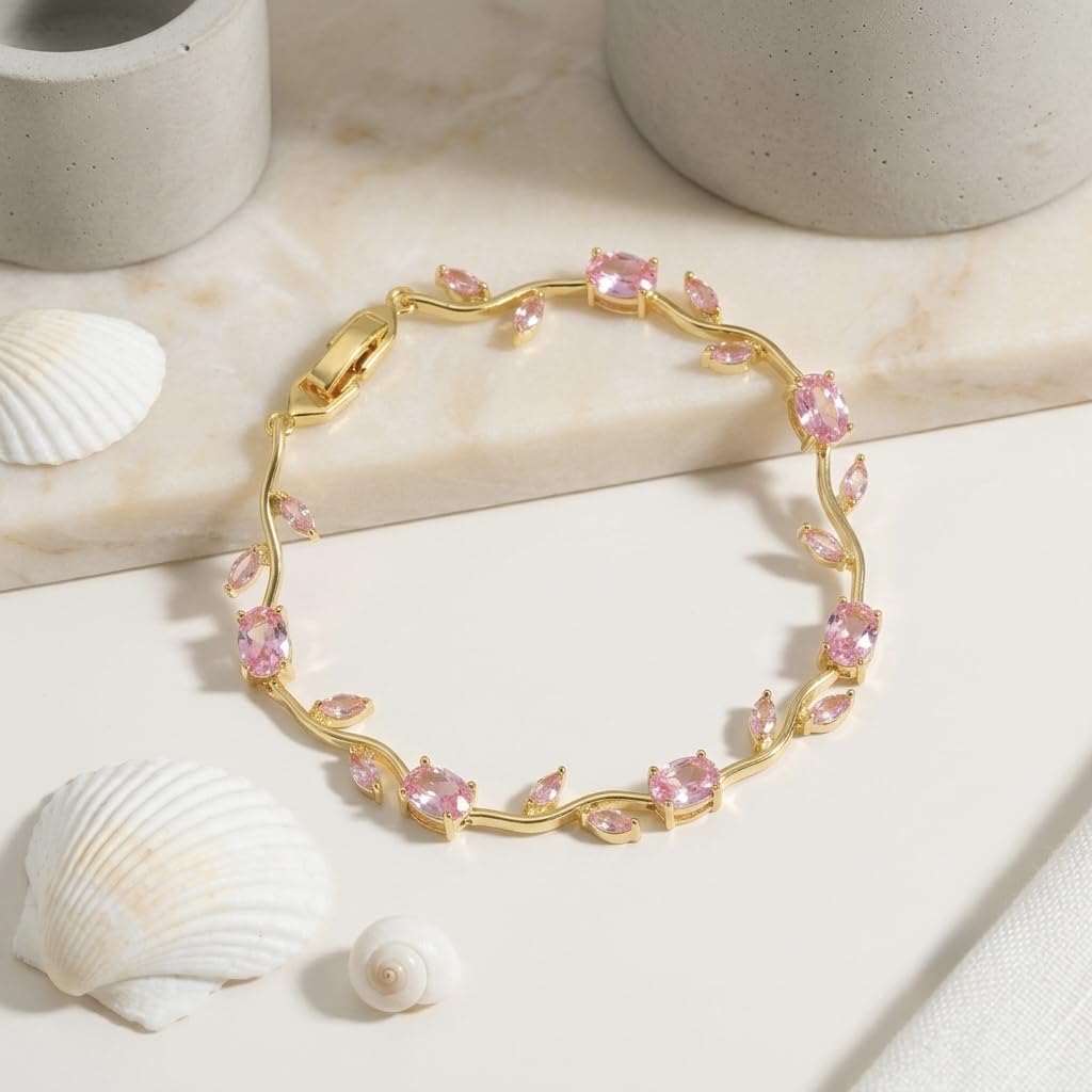 Sushee Blush Pink Tulip Bracelet