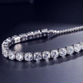 Sushee Tennis Bracelet for Women Anti Tarnish Stainless Steel Adjustable Crystal Bracelet Minimal Statement Jewellery
