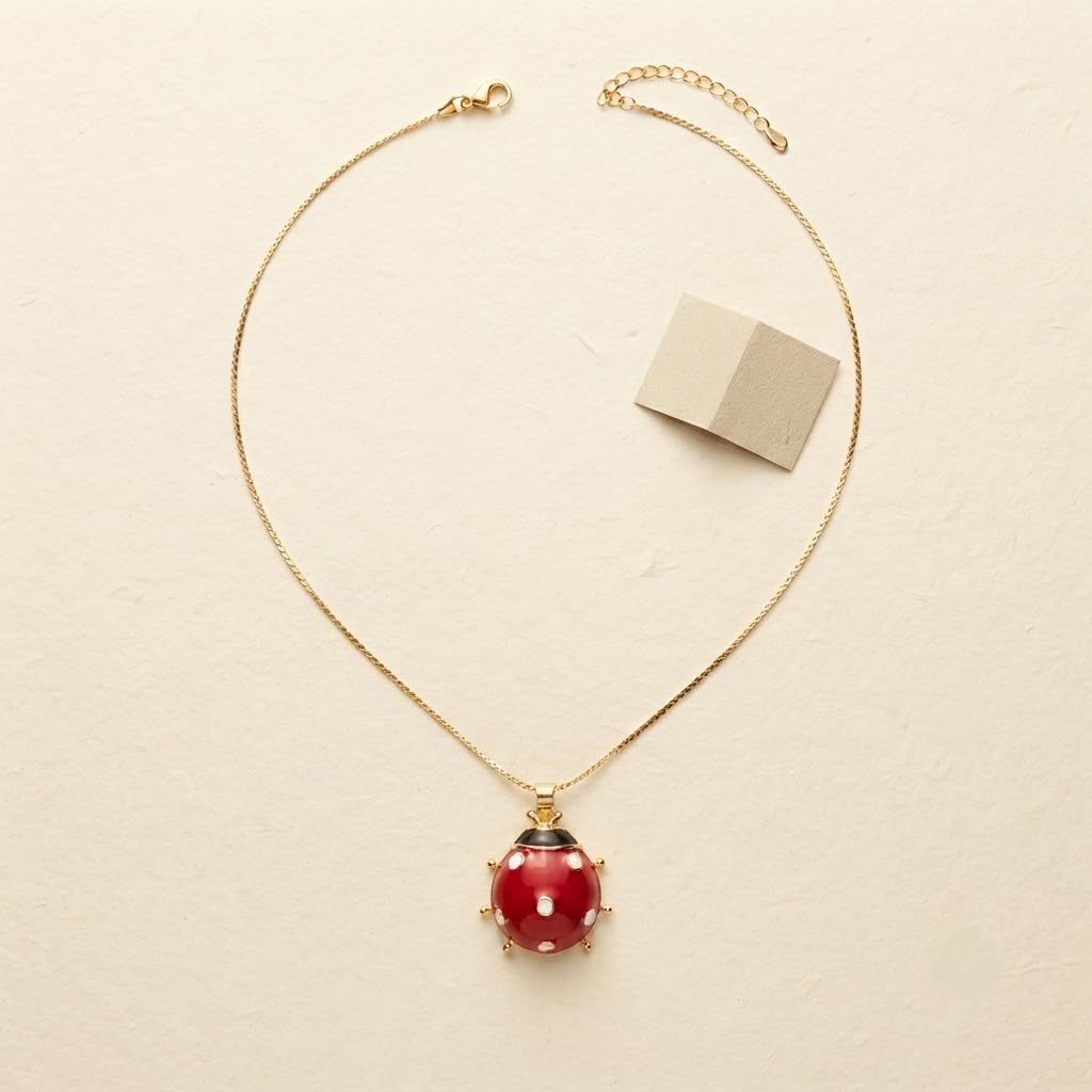 Sushee Lucky Ladybug Necklace