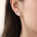SUSHEE Stainless Steel Anti-Tarnish Classic Round Stud Earrings for Women