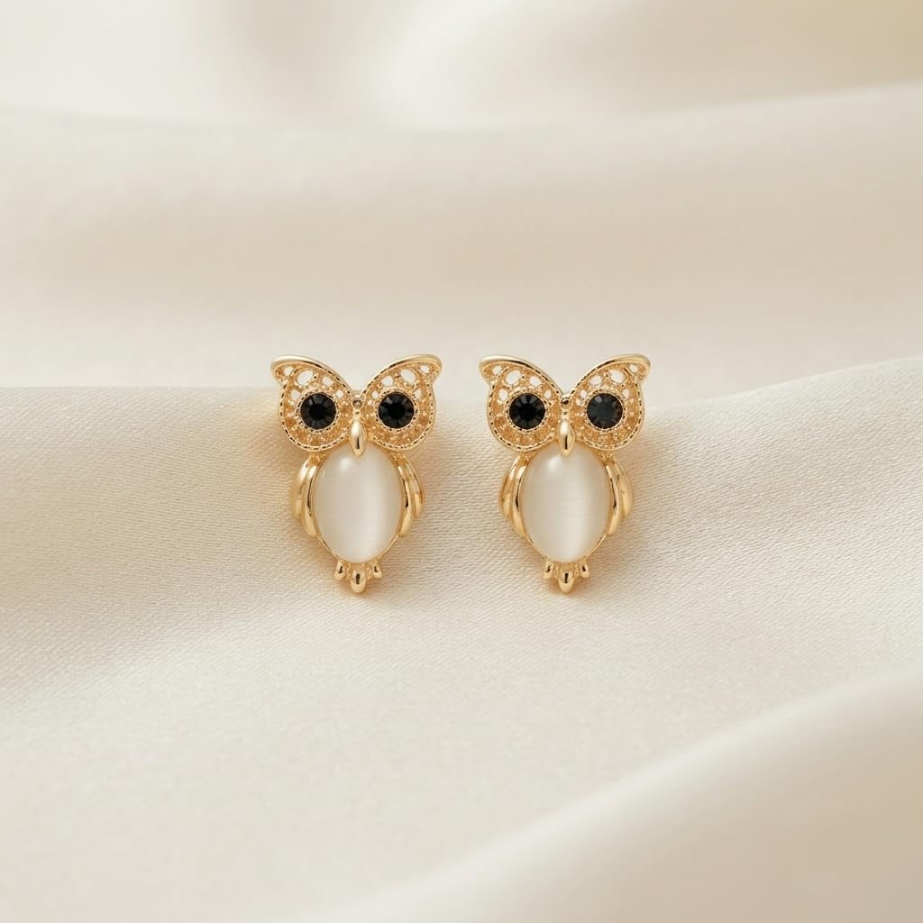 Sushee Owl Stud Earrings