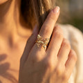 Golden Flutter Ring