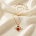 Sushee Ruby Bee Necklace