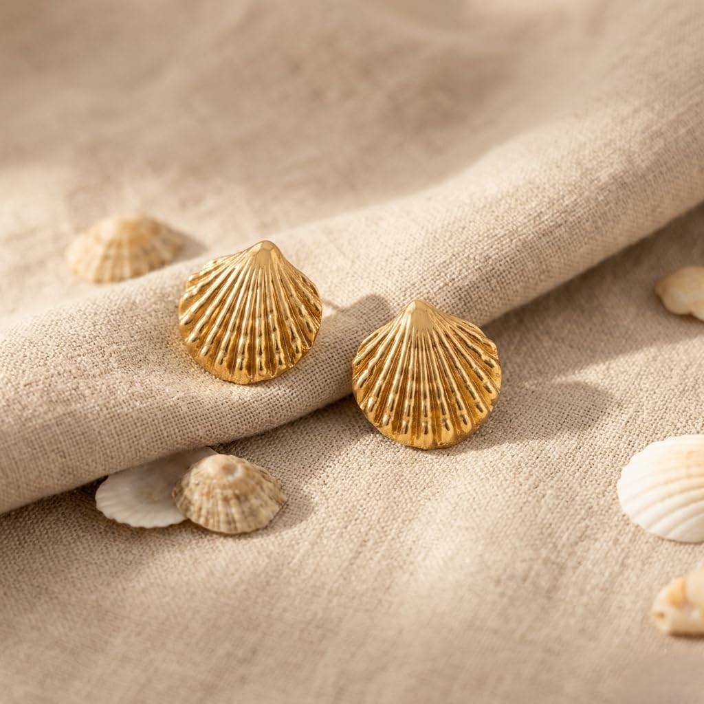 Sea Shell  Studs
