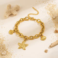 Sushee Anti Tarnish Starfish Charm Bracelet for Women |