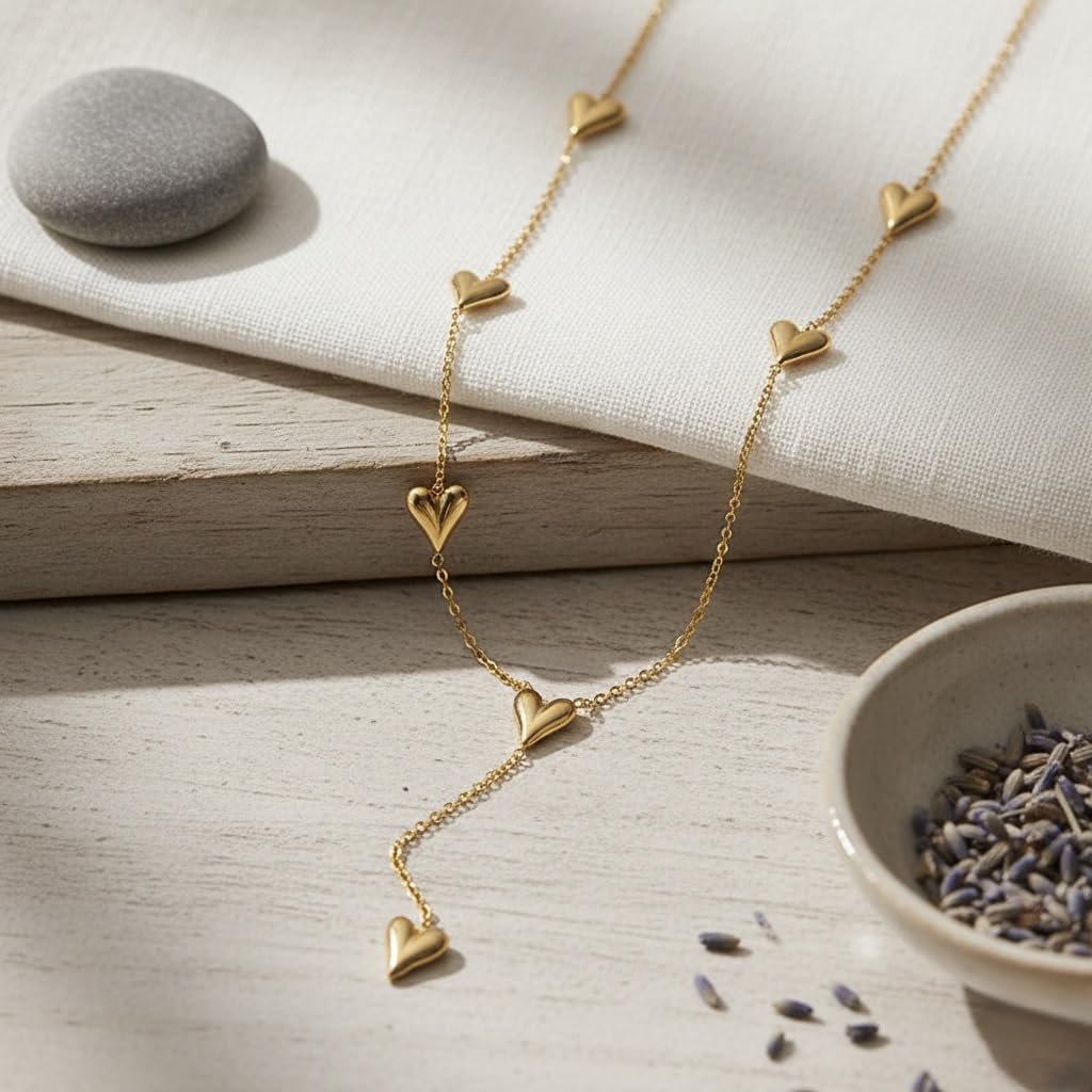 Sushee Long Heart Necklace for Women
