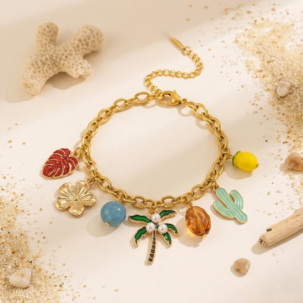 Sushee Tropical Charm Bracelet for Women