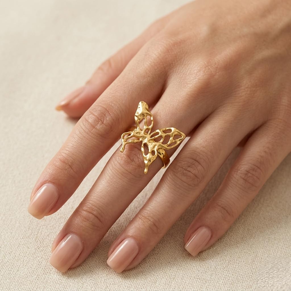 Golden Flutter Ring