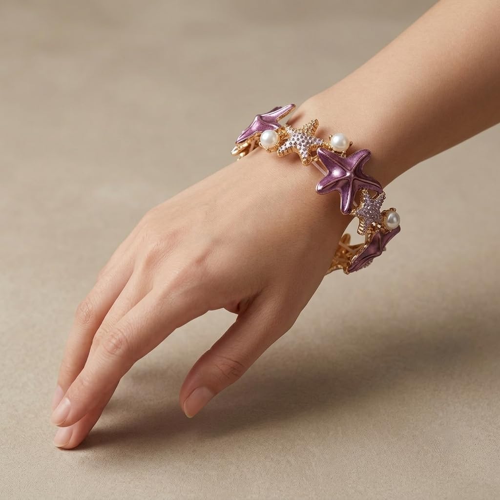 Sushee Ocean Starfish Pearl Bracelet for Women