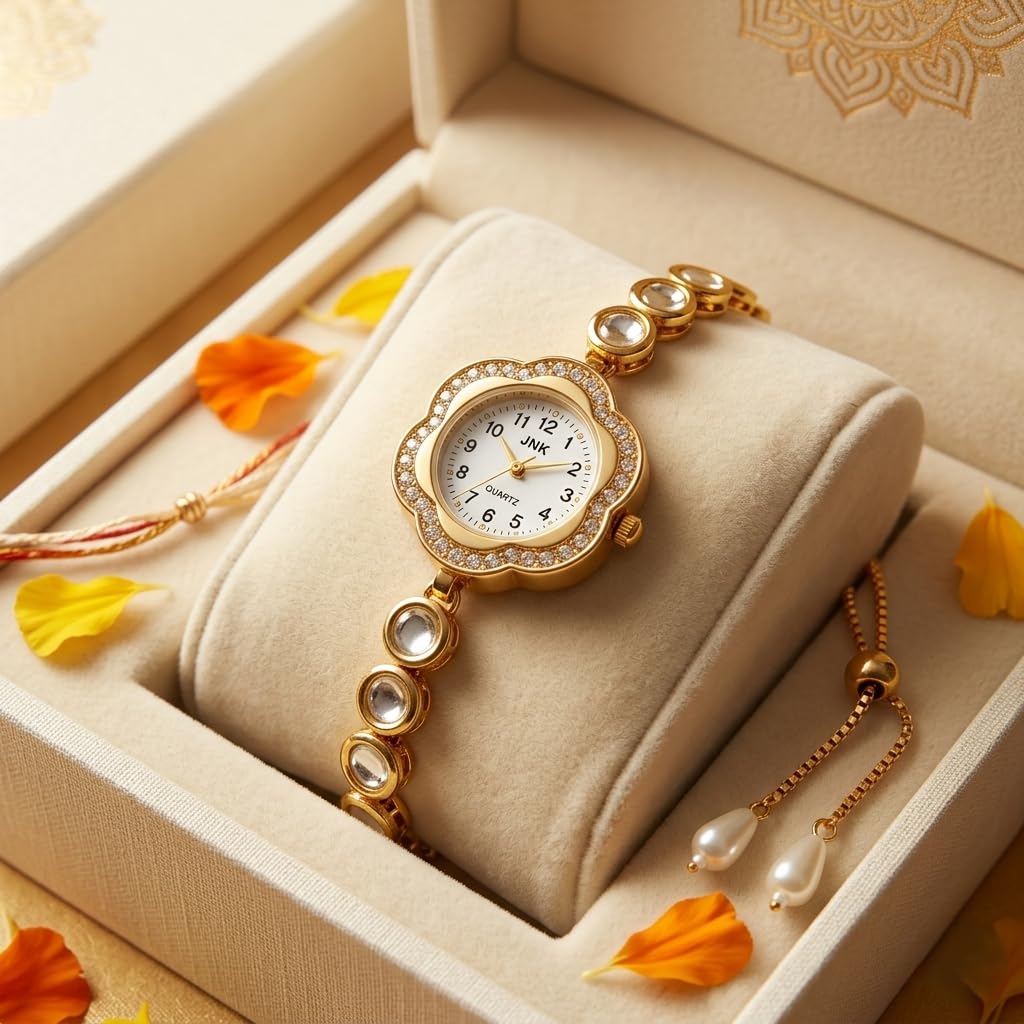 Sushee Women's Kundan Bracelet Watch