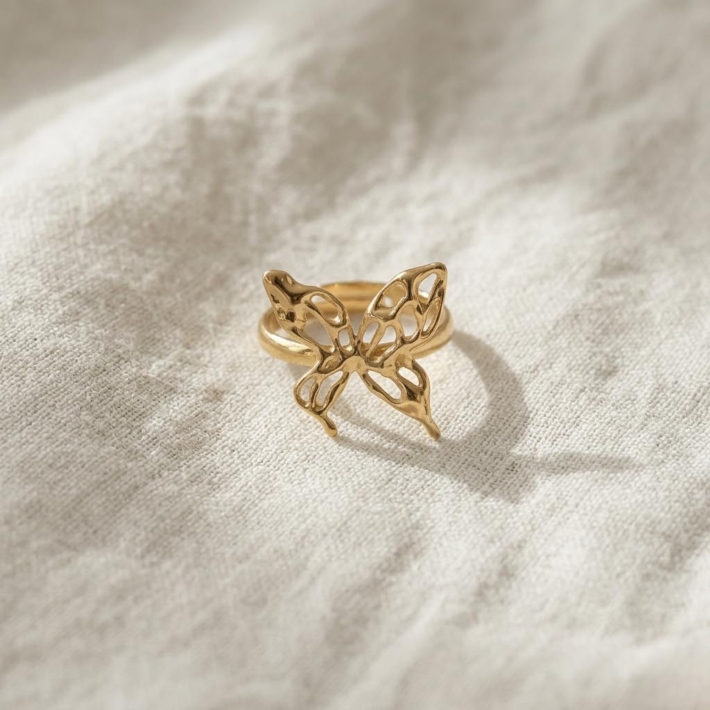 Golden Flutter Ring