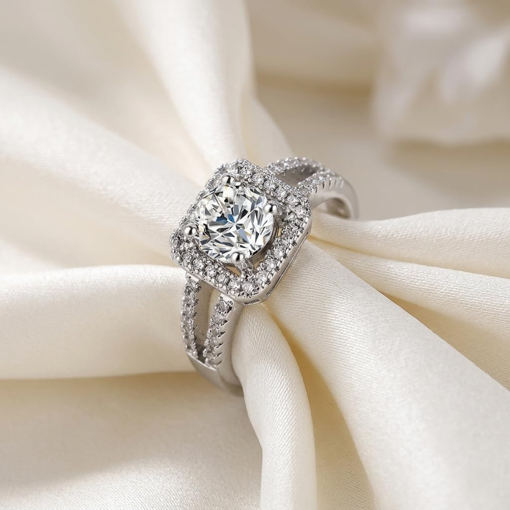 Sushee Adjustable Solitaire Ring for Women