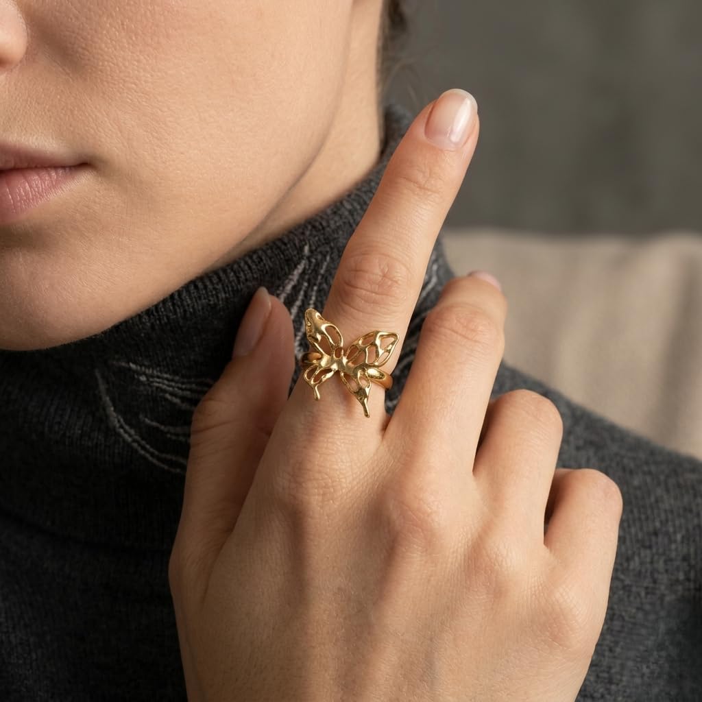 Golden Flutter Ring