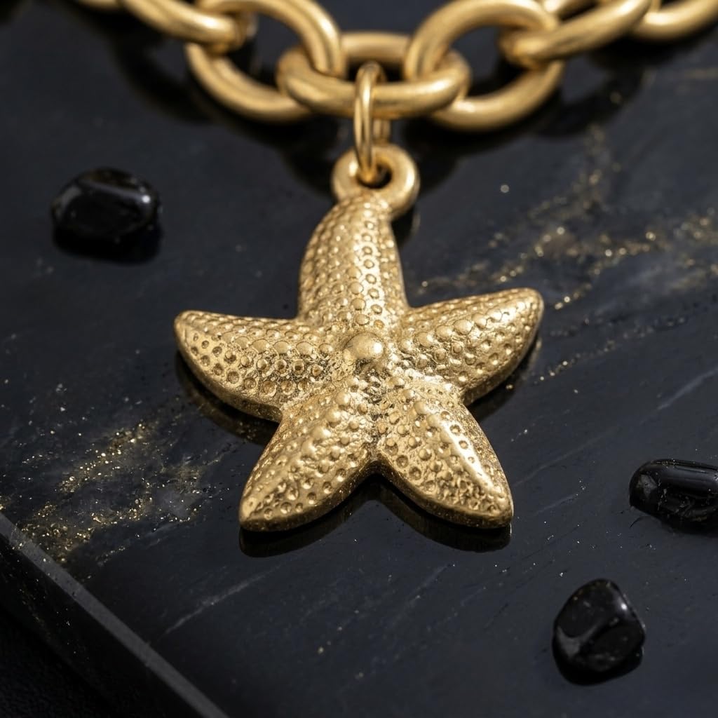 Sushee Anti Tarnish Starfish Charm Bracelet for Women |