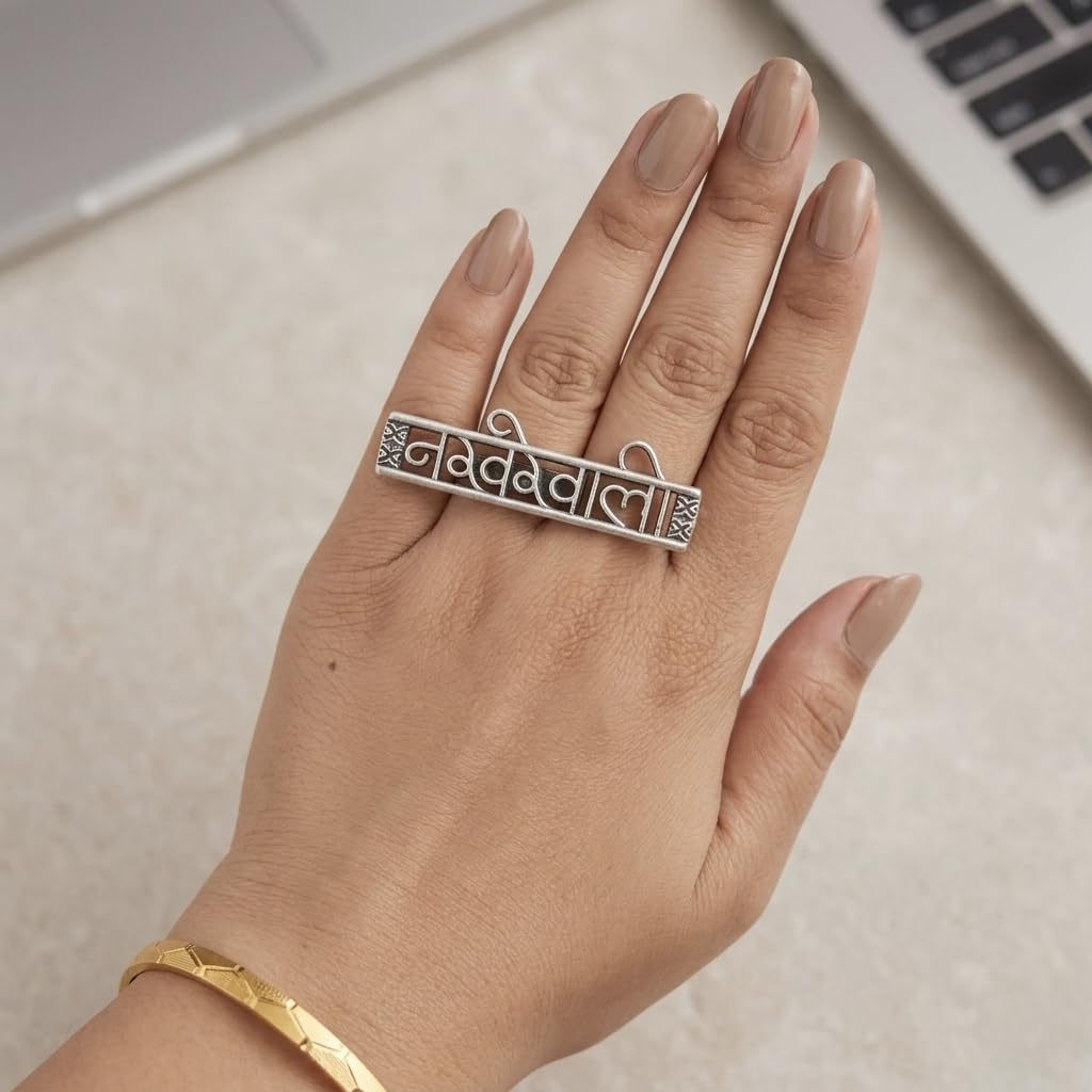 Sushee Nakhrewali Oxidised Ring for Women