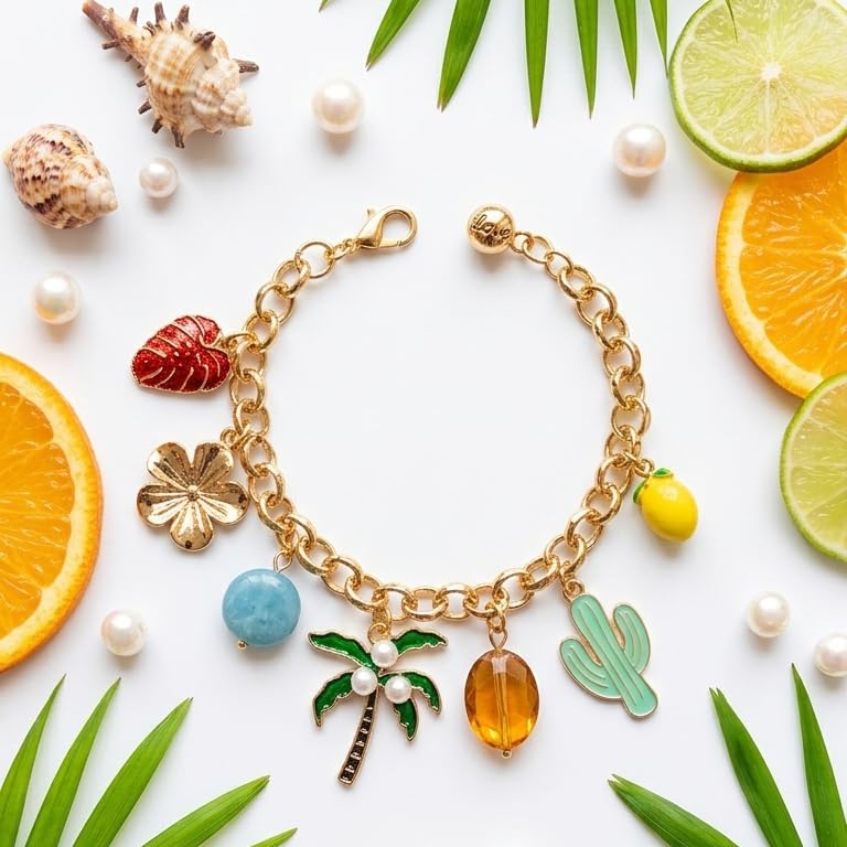 Sushee Tropical Charm Bracelet for Women