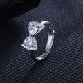 Sushee Sparkling Bow Crystal Ring for Women