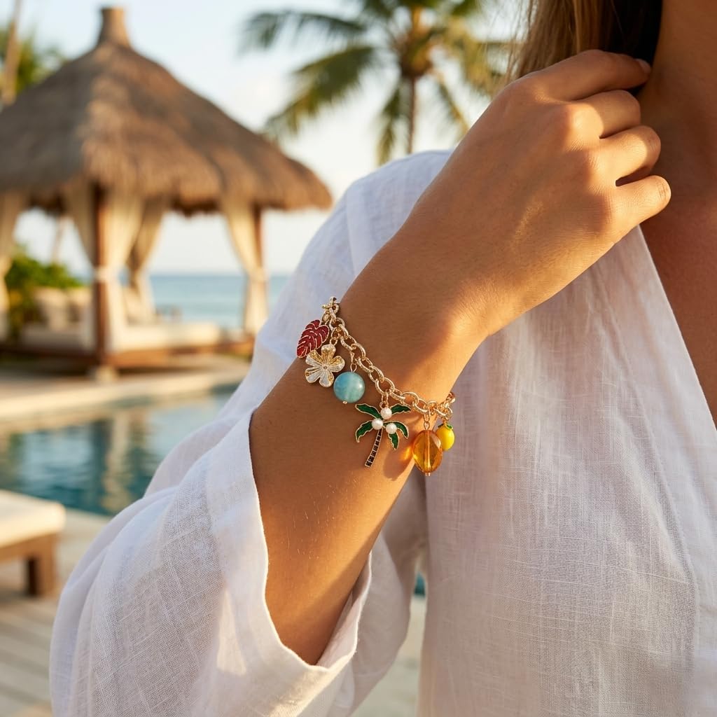 Sushee Tropical Charm Bracelet for Women
