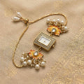 Sushee Yellow Lotus Bracelet Kashmiri Watch for Women