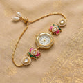 Sushee Pink Lotus Bracelet Watch for Women