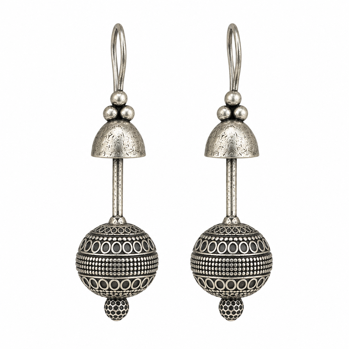 SUSHEE Navratri Oxidised Jhumka Earrings