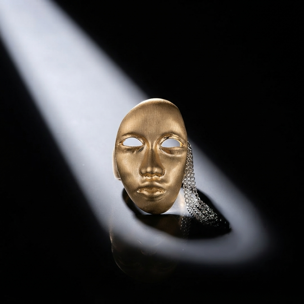 SUSHEE Halloween Spooky Face Mask Ring