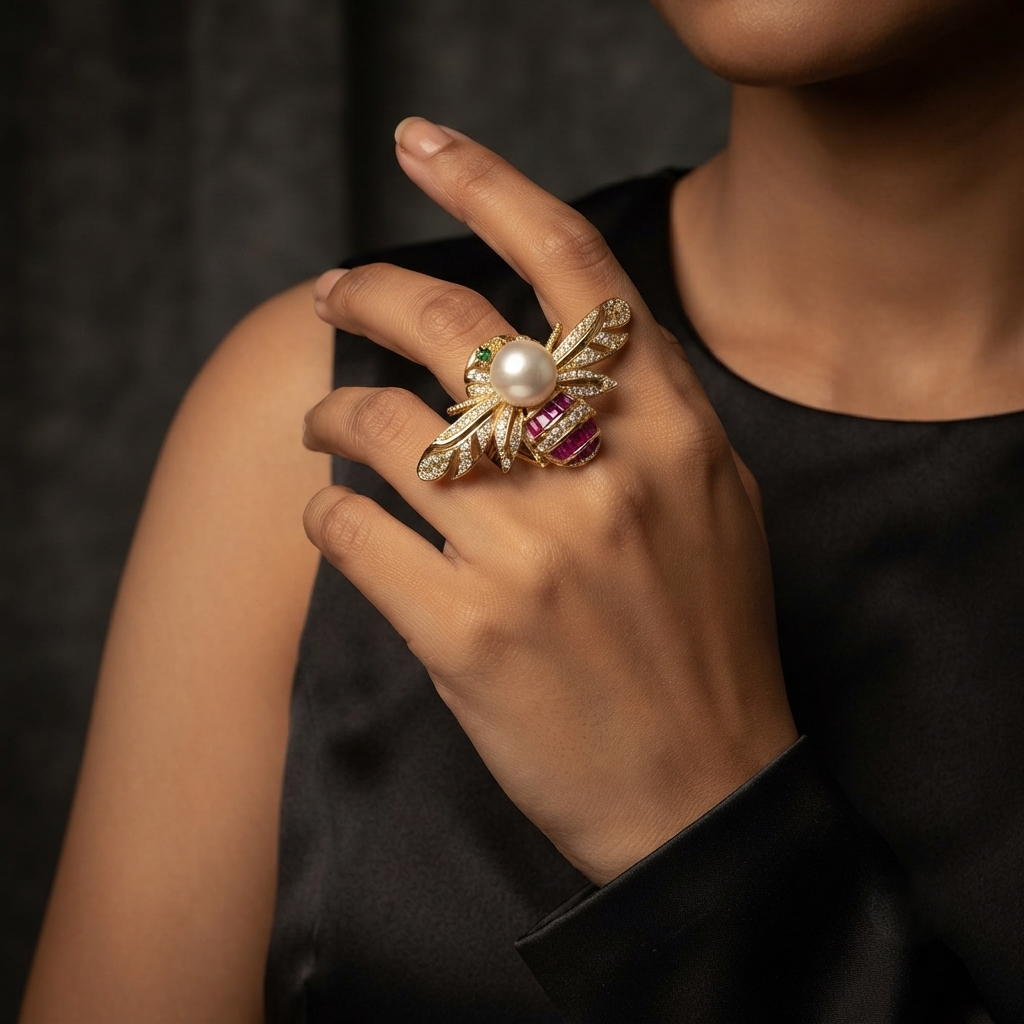 SUSHEE Royal Bee Statement Ring
