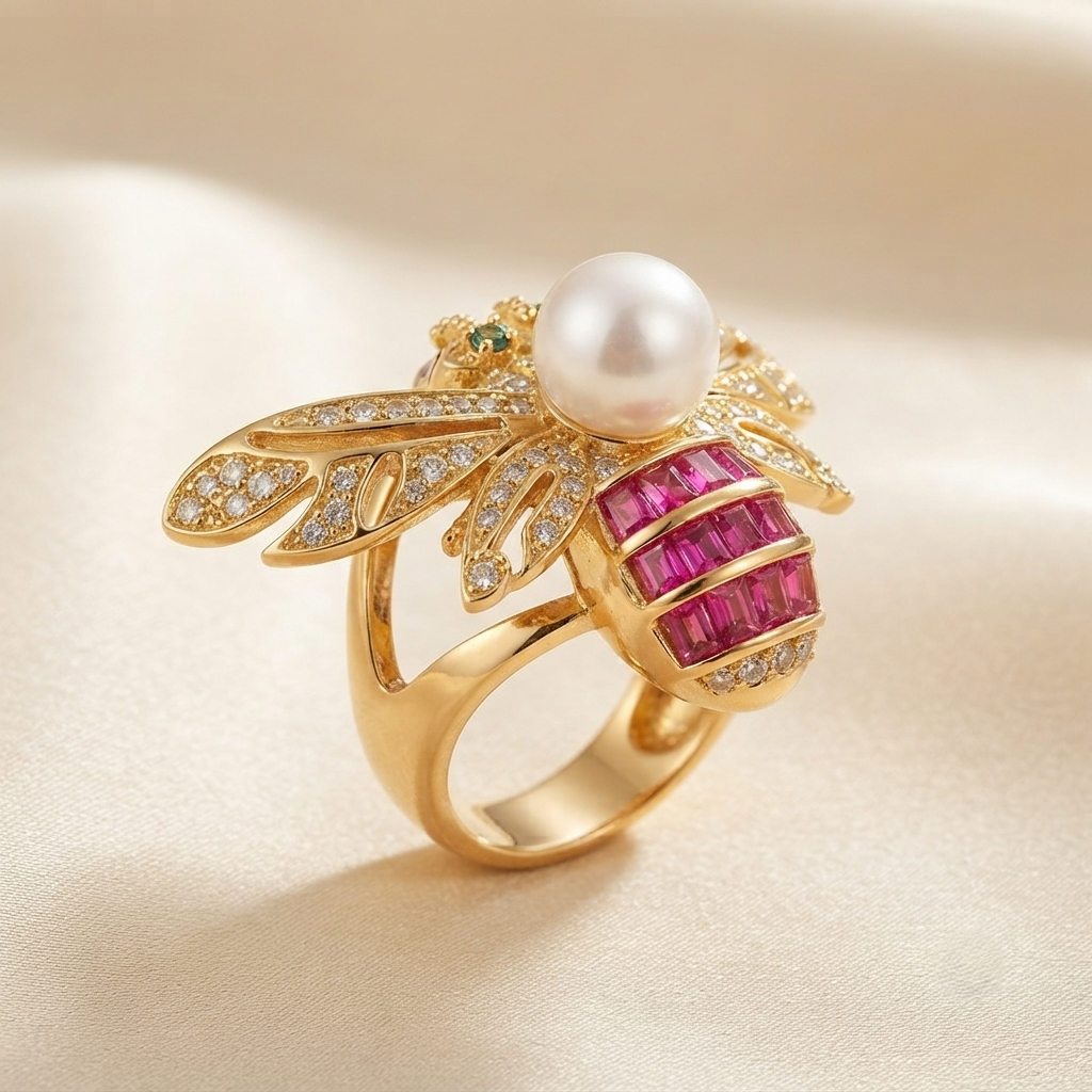 SUSHEE Royal Bee Statement Ring