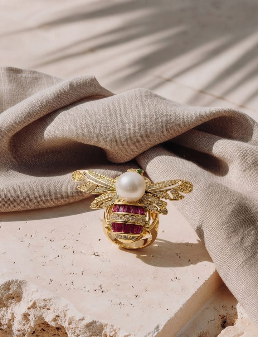 SUSHEE Royal Bee Statement Ring