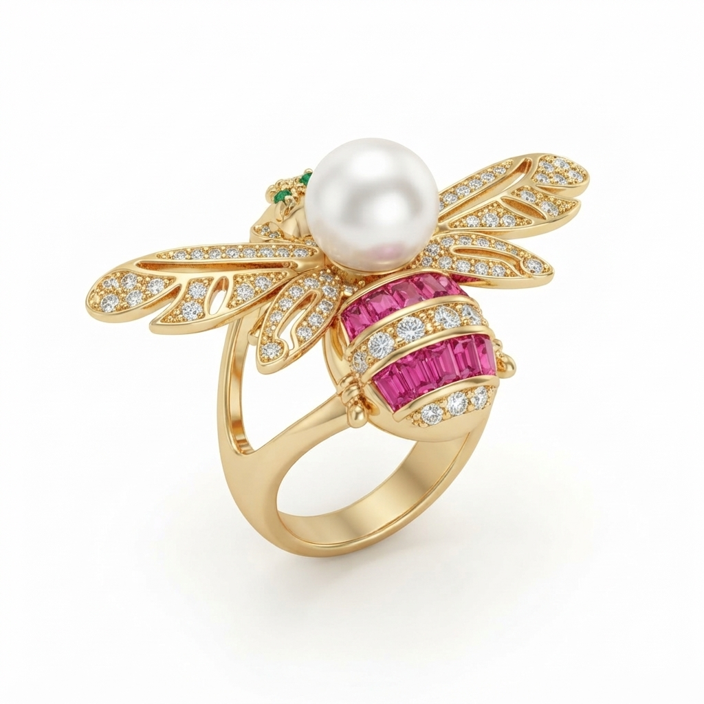 SUSHEE Royal Bee Statement Ring