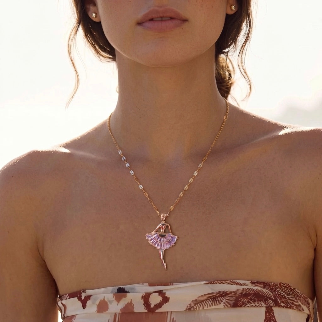 Ballerina Crystal Pendant