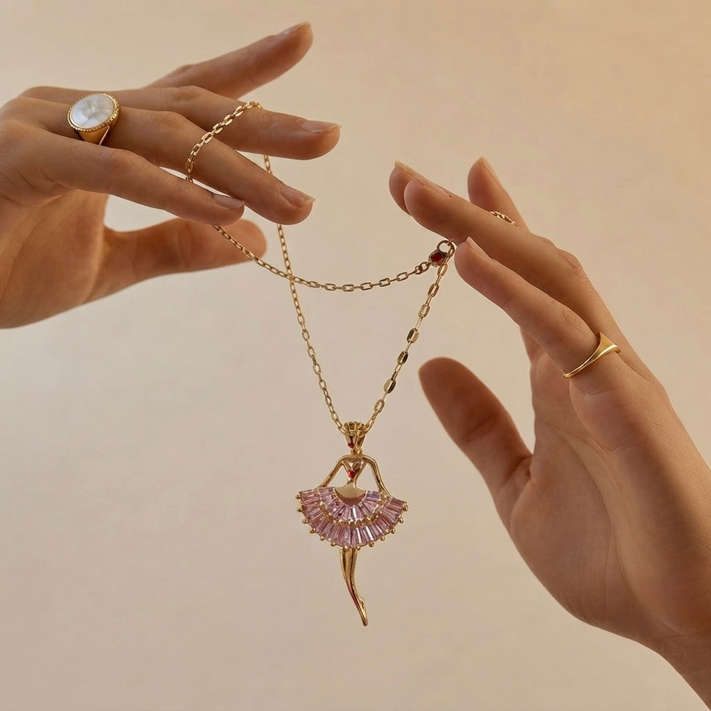 Ballerina Crystal Pendant