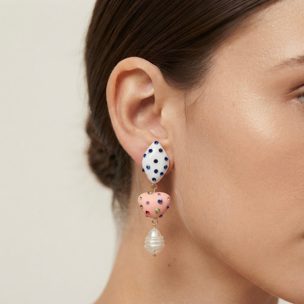 Sushee Whimsical Color Clash Earrings
