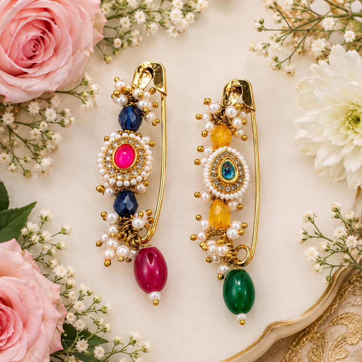 SUSHEE Royal Festive  Saree Pin Combo