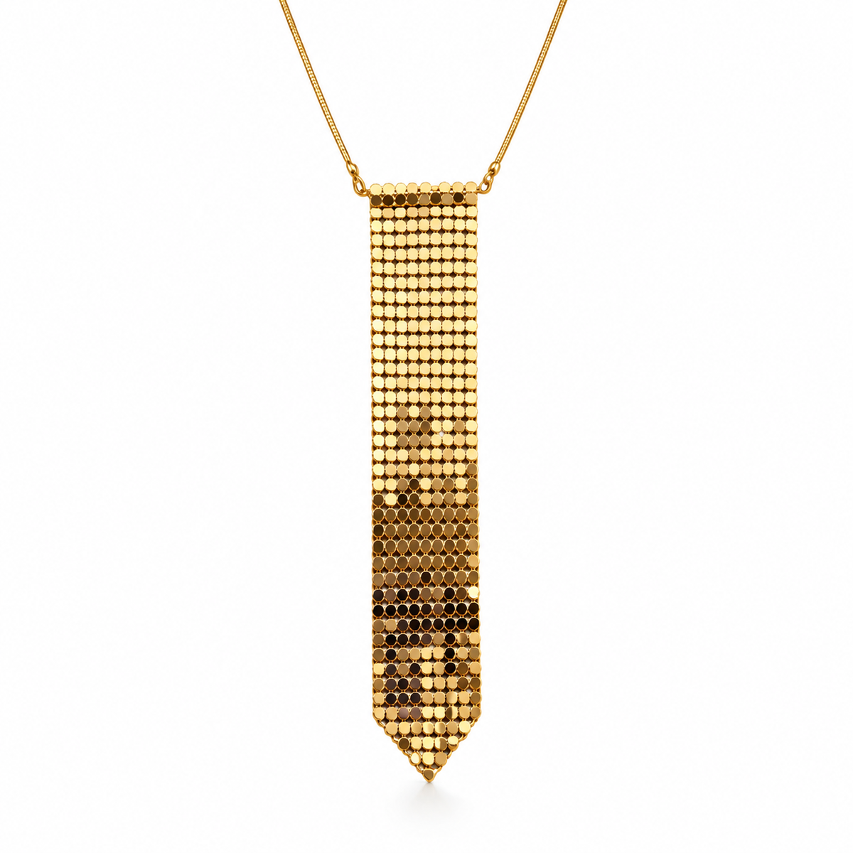 SUSHEE Golden Mesh Tie Necklace