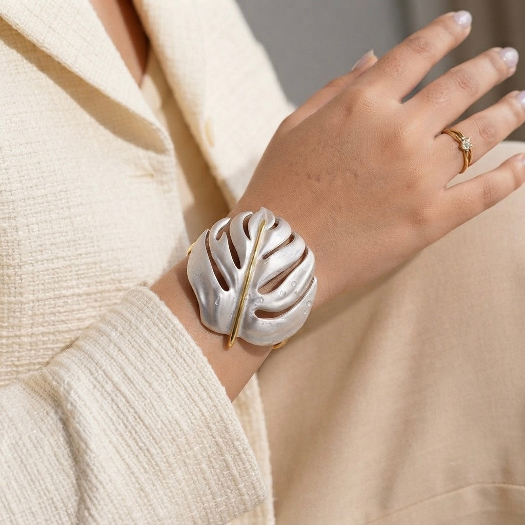 SUSHEE Turkish Leaf Statement Cuff