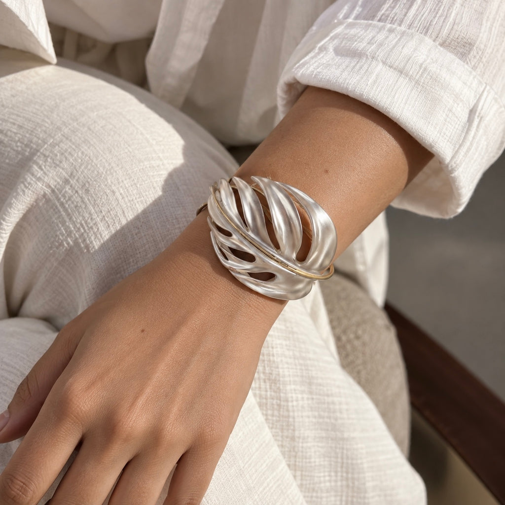 SUSHEE Turkish Leaf Statement Cuff