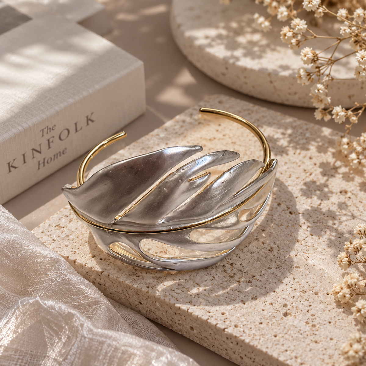 SUSHEE Turkish Leaf Statement Cuff