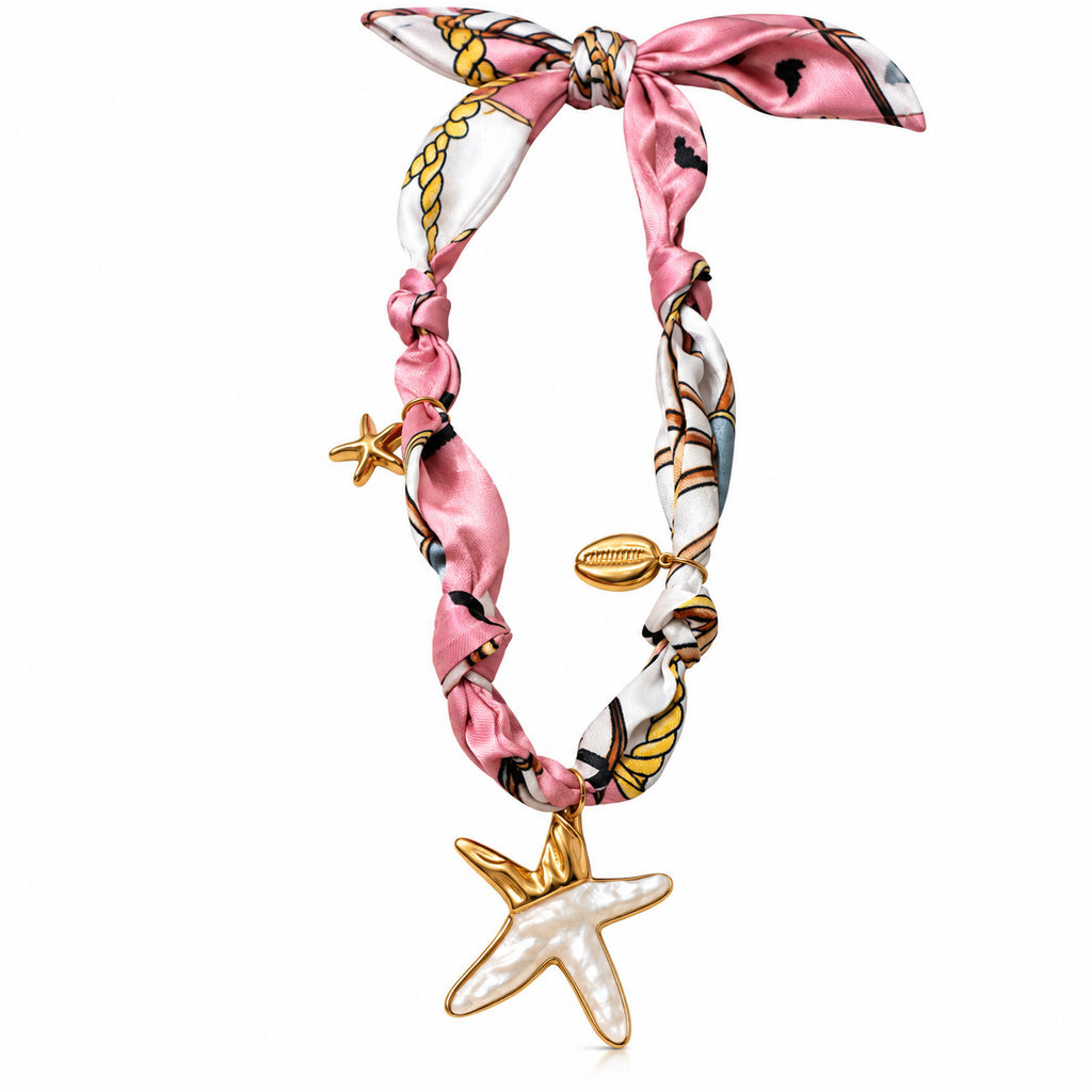 SUSHEE Starfish Dreams Convertible Scarf Necklace