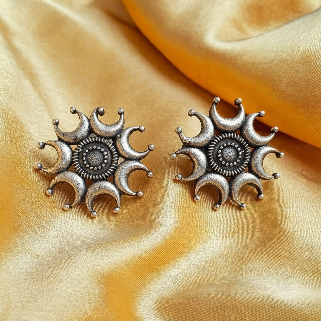 Navratri Surya Earrings By Sushee