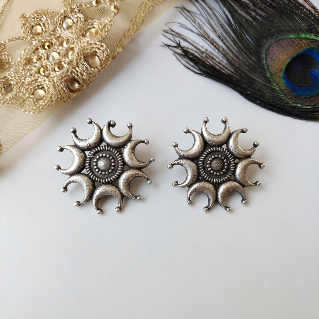 Navratri Surya Earrings By Sushee