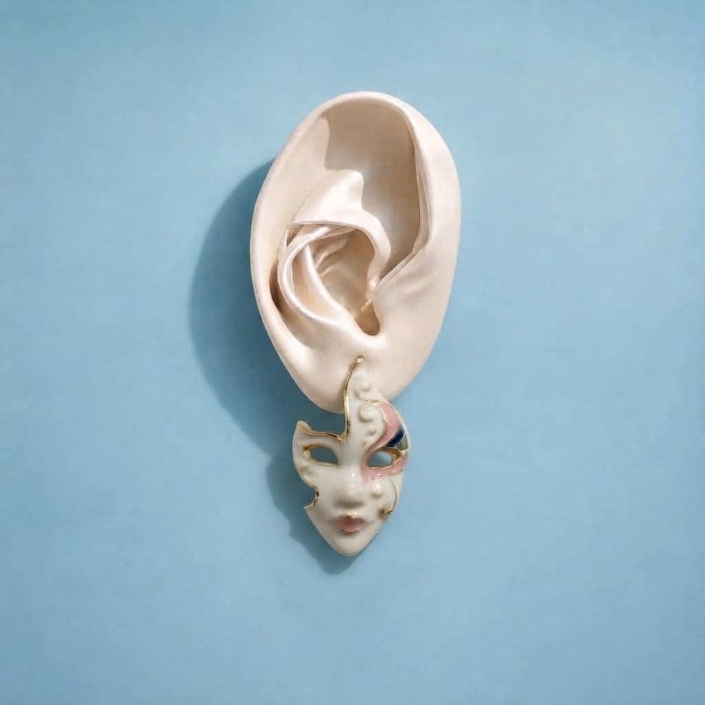 Sushee Spooky Mask  Earrings