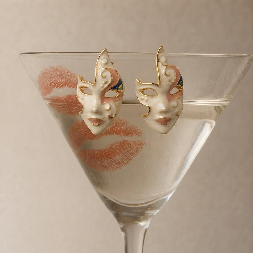 Sushee Spooky Mask  Earrings