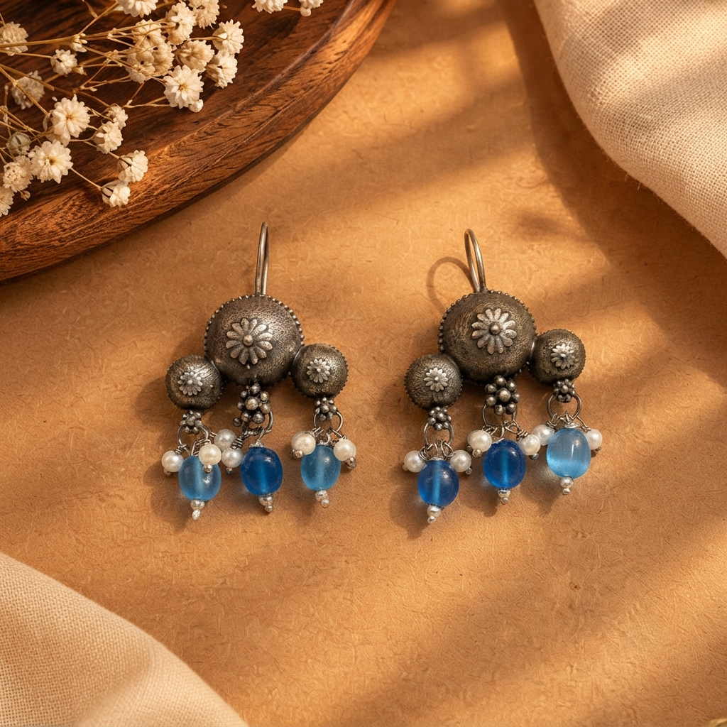 SUSHEE Antique Floral Drops
