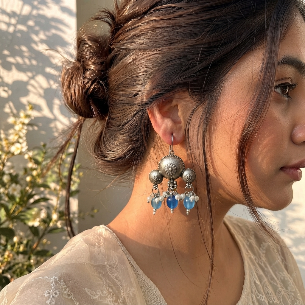 SUSHEE Antique Floral Drops